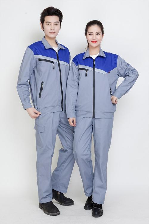 艾西朗 帶反光條純棉防靜電服工裝定制廠家化工廠工服電子廠服裝
